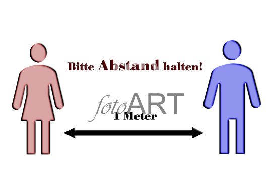 Abstand halten!