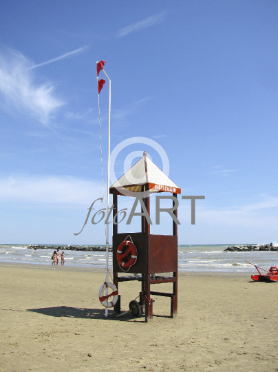 Am Strand von Rimini.
