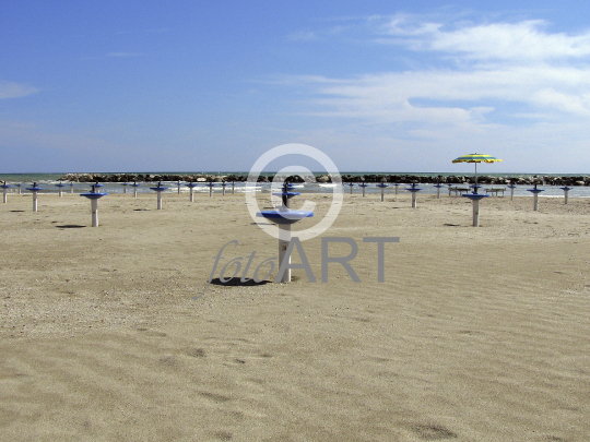 Am Strand von Rimini