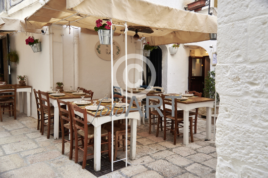 Außenbereich italienisches Restaurant