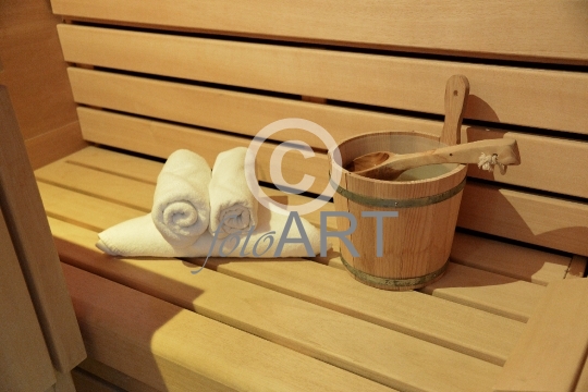 Detail Finnische Sauna