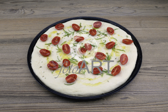 Focaccia roh