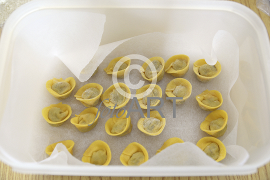 Frische Teigtaschen
