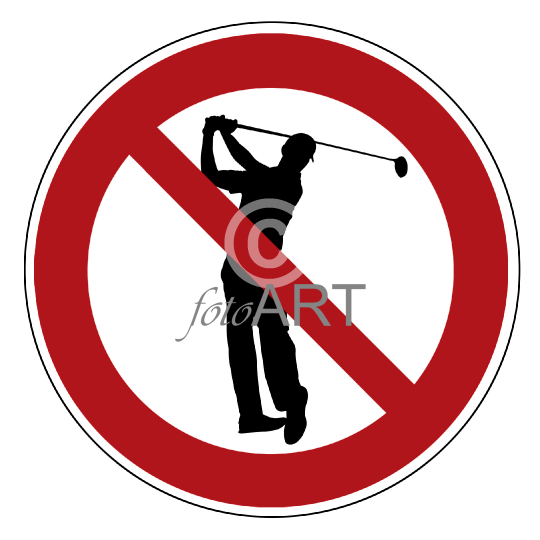 Golfen verboten