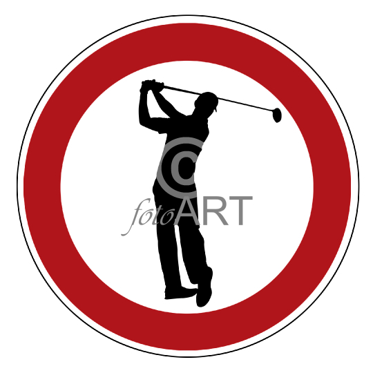 Golfen verboten