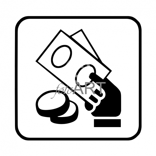 Hinweisschild: Geldautomat | Bancomat | Kasse