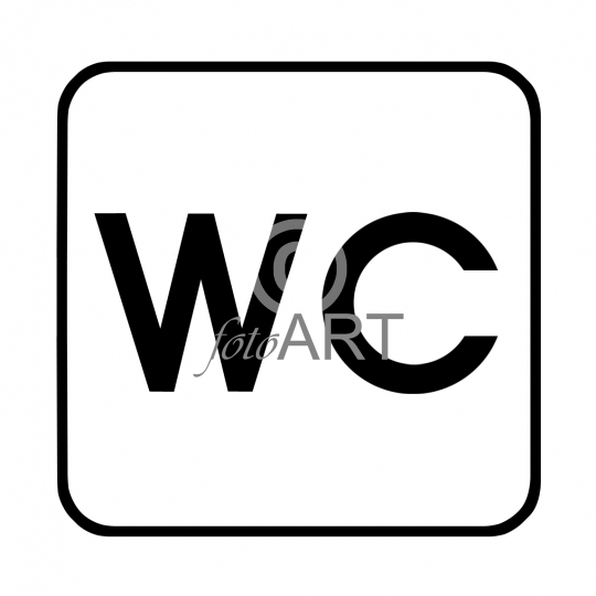Hinweisschild WC
