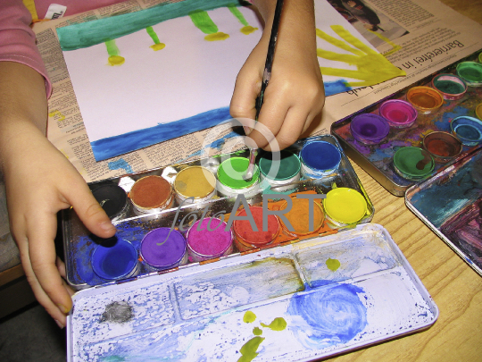 Malen mit Wasserfarben