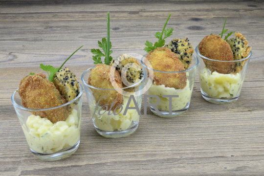 Panierte Zucchini