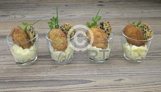 Panierte Zucchini
