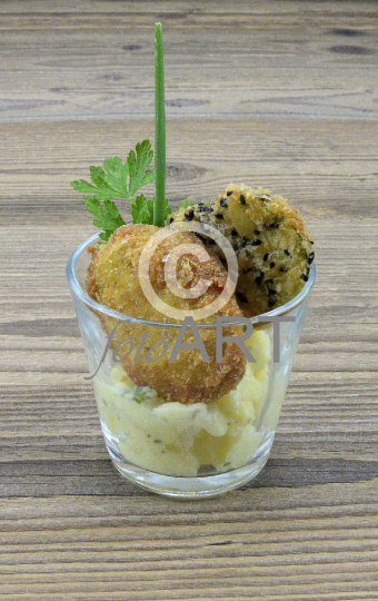 Panierte Zucchini