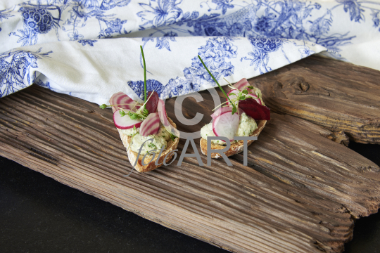 Veganes Menü: Crostini