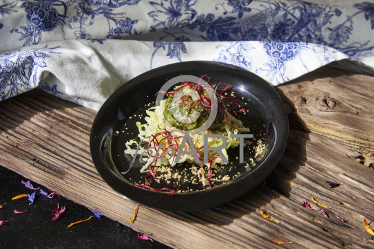 Veganes Menü: Spinatknödel