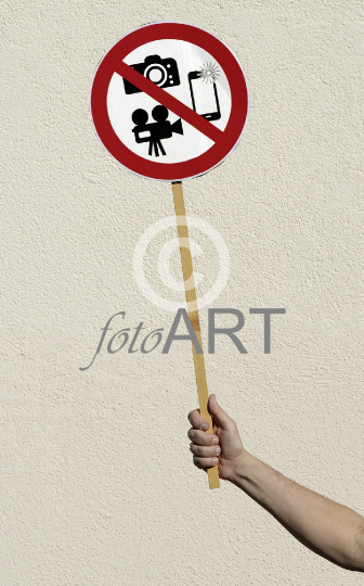 Verbotsschild: Fotografieren verboten