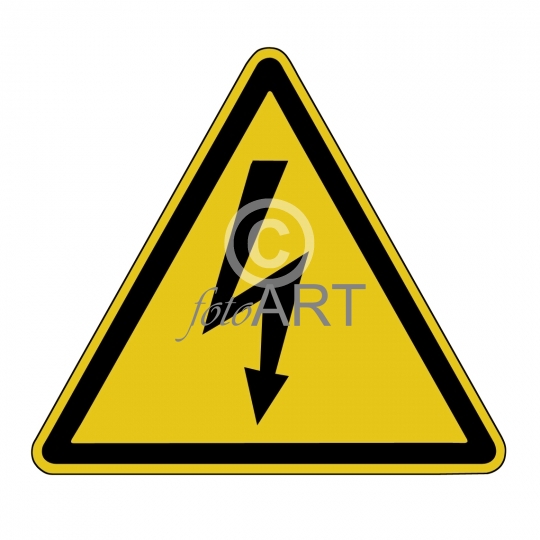 Warnschild: Hochspannung!