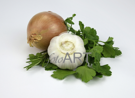 Zwiebel und Knoblauch