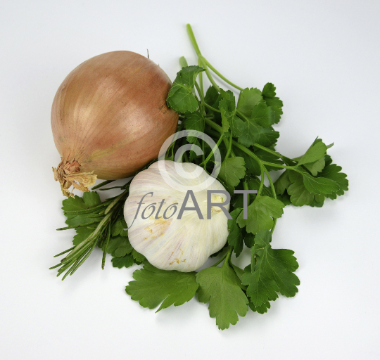 Zwiebel und Knoblauch